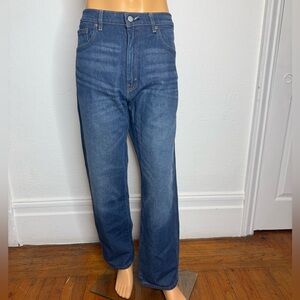 Levis Western Fit Jeans Men’s Size 38x32 Stretch Straight Leg Denim Cowboy